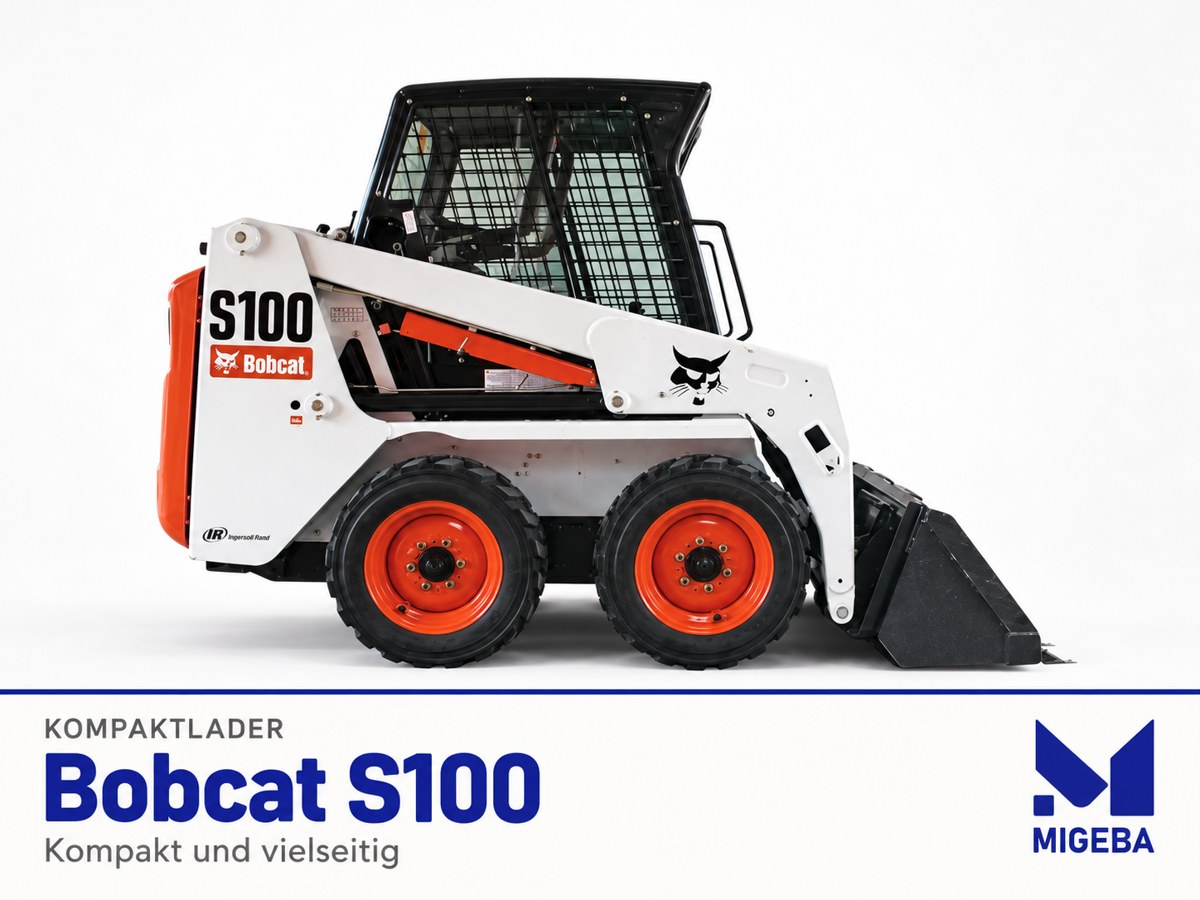 Bobcat S100 – Grafisch überarbeitete Produktabbildung aus dem Migeba-Mietangebot